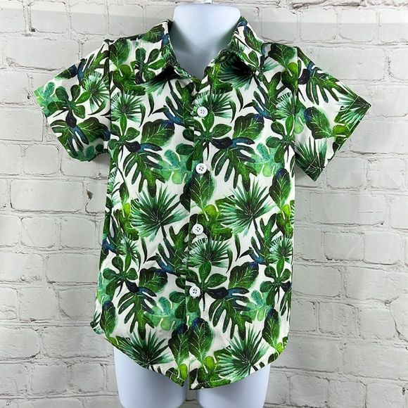 Funnyockid tropical button Down shirt for boy. Size 12-18 monthes - Picture 1 of 6